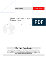 Do Not Duplicate: ASME B16.5-1996 - Pipe Flanges and Flanged Fittings