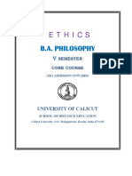 Ethics: B.A. Philosophy