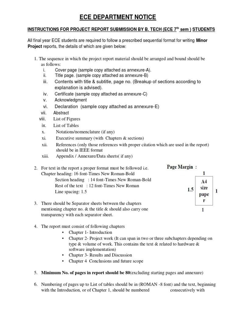 ECE Project Report Submission Guidelines | PDF | Sequence | Computing