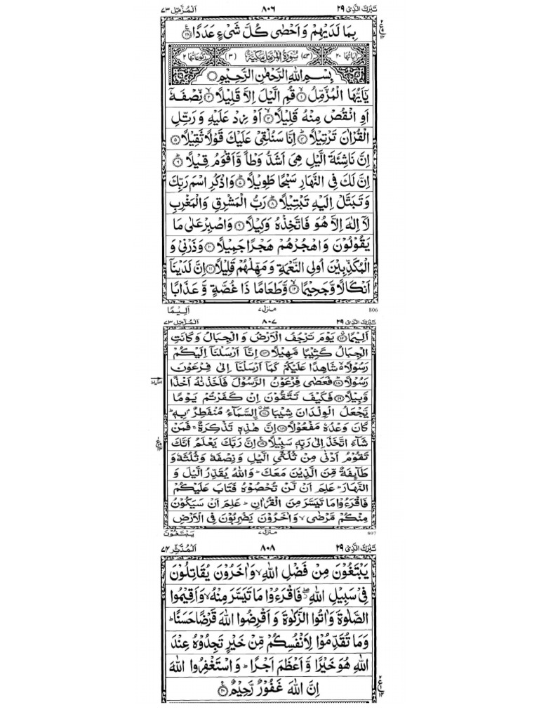 Surah Muzammil | PDF