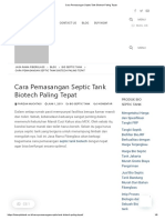 Cara Pemasangan Septic Tank Biotech Paling Tepat