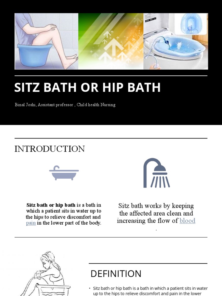 Sitz Bath or Hip Bath PDF Clinical Medicine Diseases And Disorders