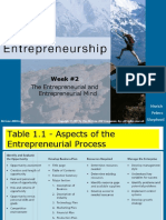 The Entrepreneurial and Entrepreneurial Mind: Week #2