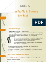 Oxygen Profile in Streams Using the Streeter-Phelps Equation