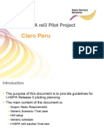 I-HSPA Rel3 - Pilot Project - Claro Peru