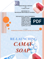 Term Project Report ON "Camay Soap" Reported To: Professor MR - Hammad-Ur-Rehman