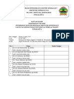 Daftar Hadir Perumusan Visi Misi