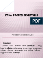 Etika Profesi Sekretaris