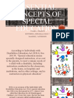 Essential Concepts of Special Education: Combo, Celeste Esguerra, Mikaella Mae C. Ramirez, Catherine