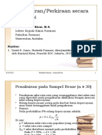 Statistika Farmasi 3 Penaksiran