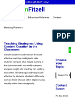 Teaching Strat - Content Curation