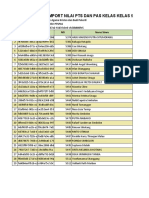 Format Import Nilai PTS dan PAS Kelas 9A