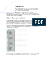 Filtrar Valores Únicos