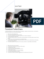 Facebooktwittershare: Functions of Campus Paper