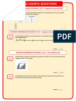 Singa Sample Questions: DIVISION INTERMEDIATE (GRADE 5 & 6) - Singateers Round (MCQ)