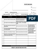 Job Safety Analysis (Jsa) : Normal Ppe, Hand and Firnger Pinch Points