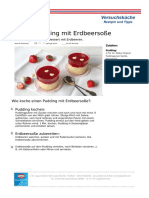 Rezepte PDF Vanillepudding Mit Erdbeersosse