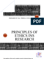 Bioethics in Research