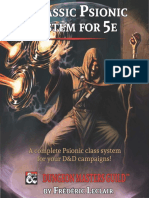 A Classic Psionic System For 5e