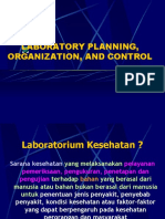 Laboratory Planning, Organization, and Control