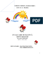 Evaluare Sumativa - GR. Mijlocie