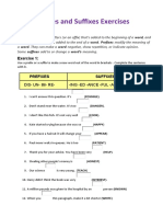 Prefixes and Suffixes Exes