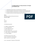 Experiment No.: 06 Name of The Experiment: Implementation of Envelope Detection of AM Signal Using MATLAB Coding and Simulink Model Objective