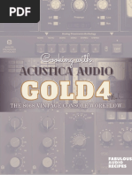 Cooking With Acustica Audio GOLD 4 - Fabulous Audio Recipes