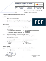 Evaluacion Diagnostica de Diseño Web 2DO BT
