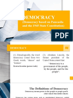 Democracy: (Democracy Based On Pancasila and The 1945 State Constitution)