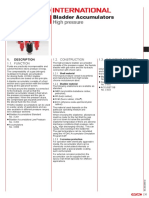 Bladder Accumulators High Pressure: 1. Description