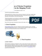 Different Types of Marine Propulsion Systems Used in The Shipping World