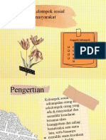 Ciri-Ciri Kelompok Sosial Dan Masyarakat - Kel 5 - PPT