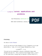 Elliptic curves for factoring and primality testing