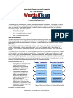 Bidirectional Requirements Traceability by Linda Westfall