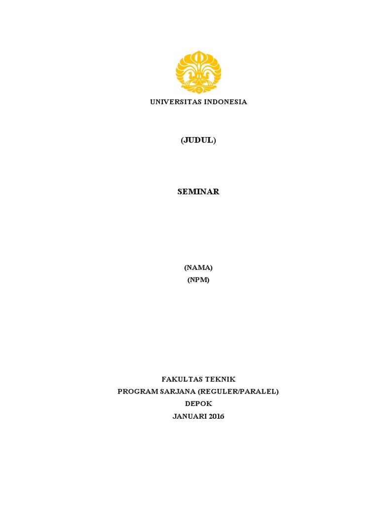 Format Skripsi UI | PDF