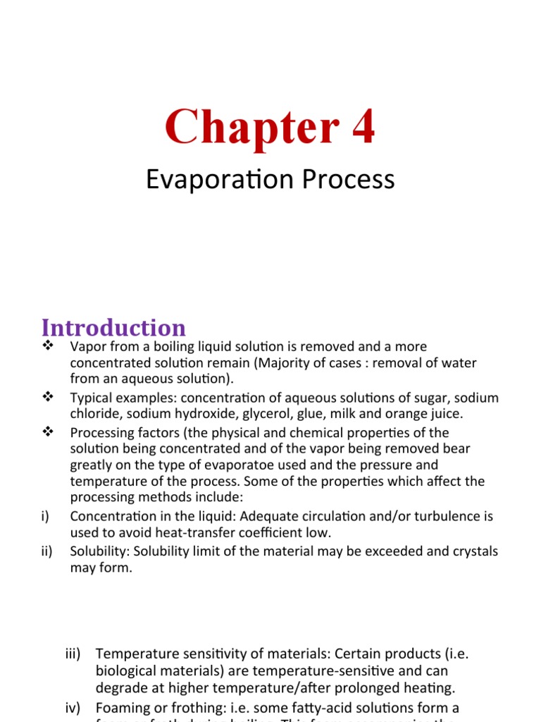 Evaporation Process and Duhring's Rule | PDF | Heat Transfer | Evaporation