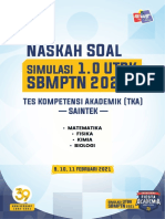 Naskah Soal TKA-Saintek Simulasi 1.0 UTBK 2021 - C