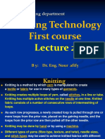 Knitting Technology First Course: B Y: Dr. Eng. Nour Afify