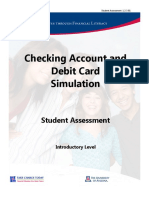 Checking Account and Debit Card Simulation: Student Assessment