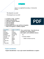 Negation: Assertives Non-Assertives