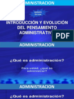 Evolucion Pensamiento Administrativo - Contaduria