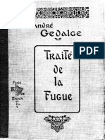 Traité de La Fugue à André Gedalge