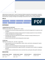 Hybrid Resume Template Blue