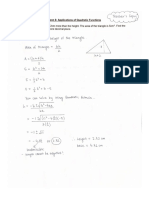 #9 Applications of Quadratic Functions Answers