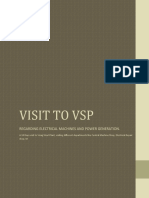 Visit To VSP: Regarding Electrical Machines and Power Generation