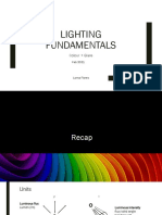 Lighting Fundamentals: Colour + Glare