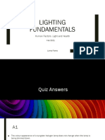 Lighting Fundamentals: Human Factors. Light and Health