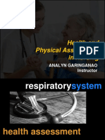 Respiratory System Assessment PDF