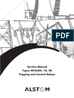 Service Manual Types MVAJ05, 10, 20 Tripping and Control Relays